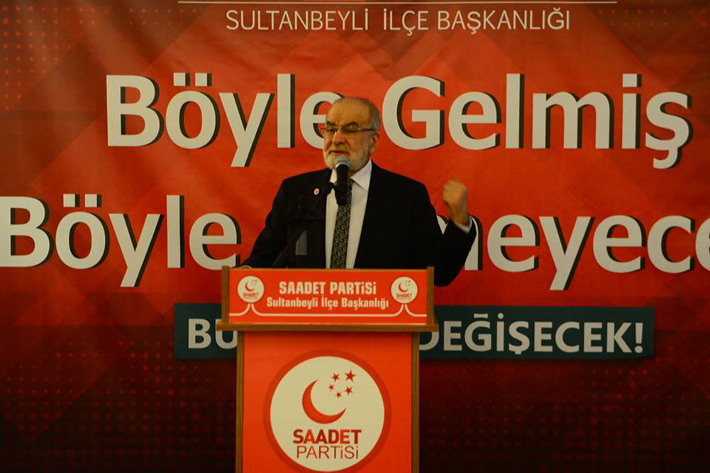 SP Genel Başkanı Karamollaoğlu Sultanbeyli'de konuştu