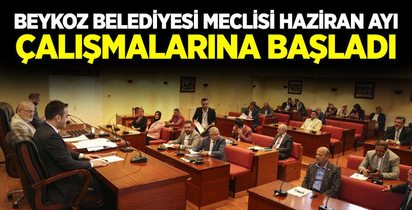 Beykoz Belediyesi Meclisi Haziran ayı çalışmalarına başladı