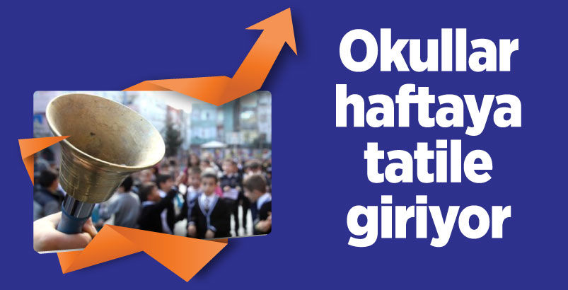 Okullar haftaya tatile giriyor