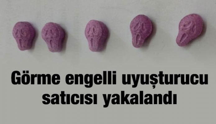 Görme engelli uyuşturucu satıcısı yakalandı