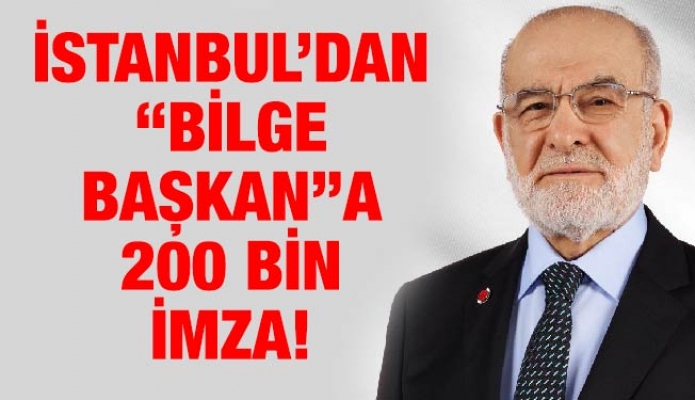 İstanbul’dan “Bilge Başkan”a 200 bin imza!