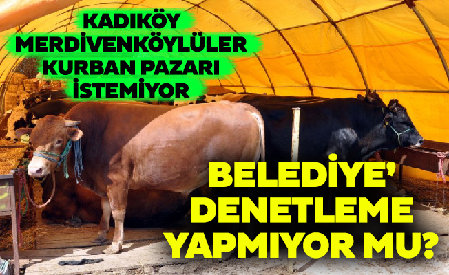 KADIKÖY MERDİVENKÖYLÜLER KURBAN PAZARI İSTEMİYOR