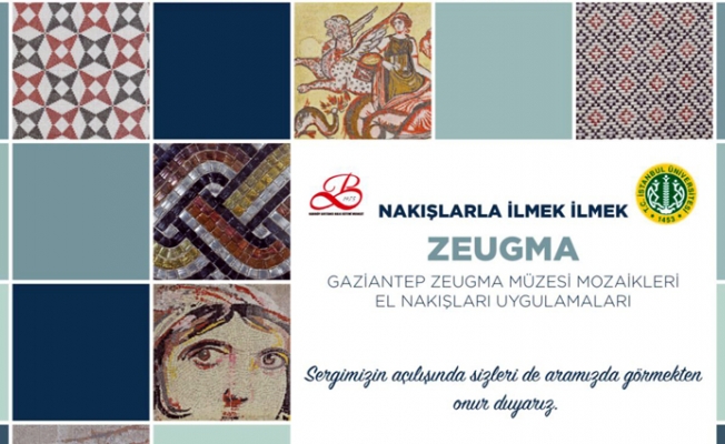 Nakışlarla İlmek İlmek Zeugma sergisi Hamam Kültürü Müzesi’nde