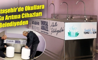 Ataşehir’de Okullara Su Arıtma Cihazları Belediyeden